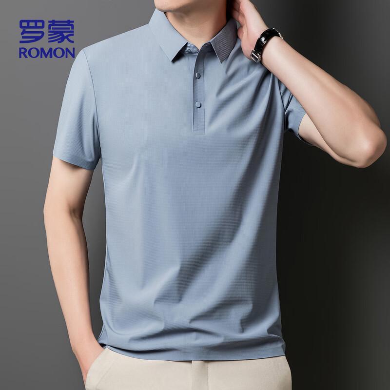 ROMON Men s Short Sleeve Polo Shirt L