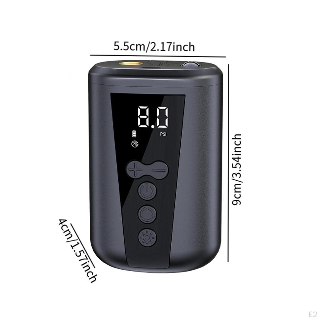 Elektryczna pompka do piłek sportowych z lekkim wyświetlaczem cyfrowym do koszykówki, lekka