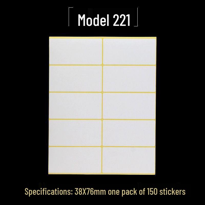 A5 Adhesive Matte White Label Stickers - Printable, Writable, Removable Name Tags