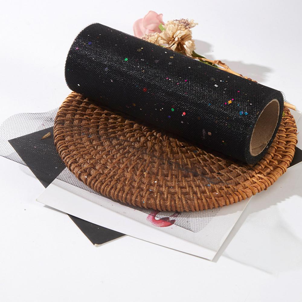 6" X 10 Yards Dots/Sequin/Glitter Tulle Rolls For Tutu Dress Gift Wrapping Wedding Decoration DIY Party Backdrop Ribbon Supplies