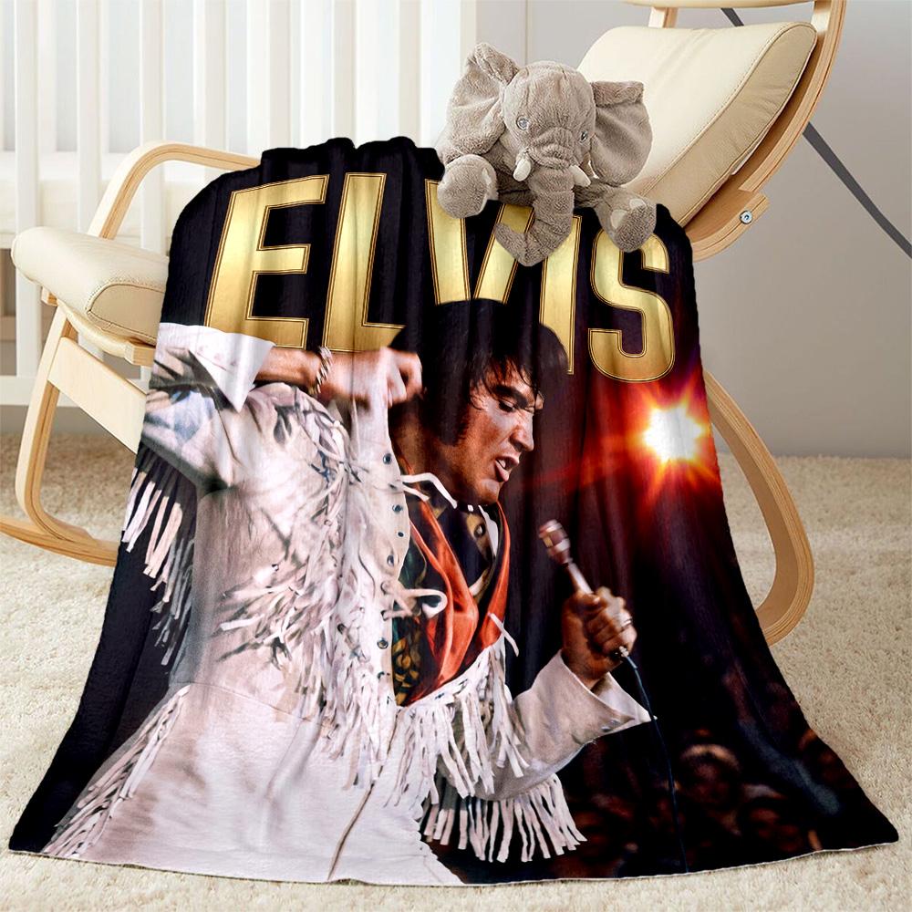 Elvis Presley Performance Blanket Ultra-Soft Suitable for Seaside Picnics Sofa for All Occasions Modern Best Holiday Gift for Friends Family