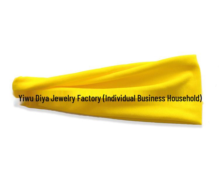 Unisex Sports Headband: Sweat-Absorbing Yoga Hair Band for Running