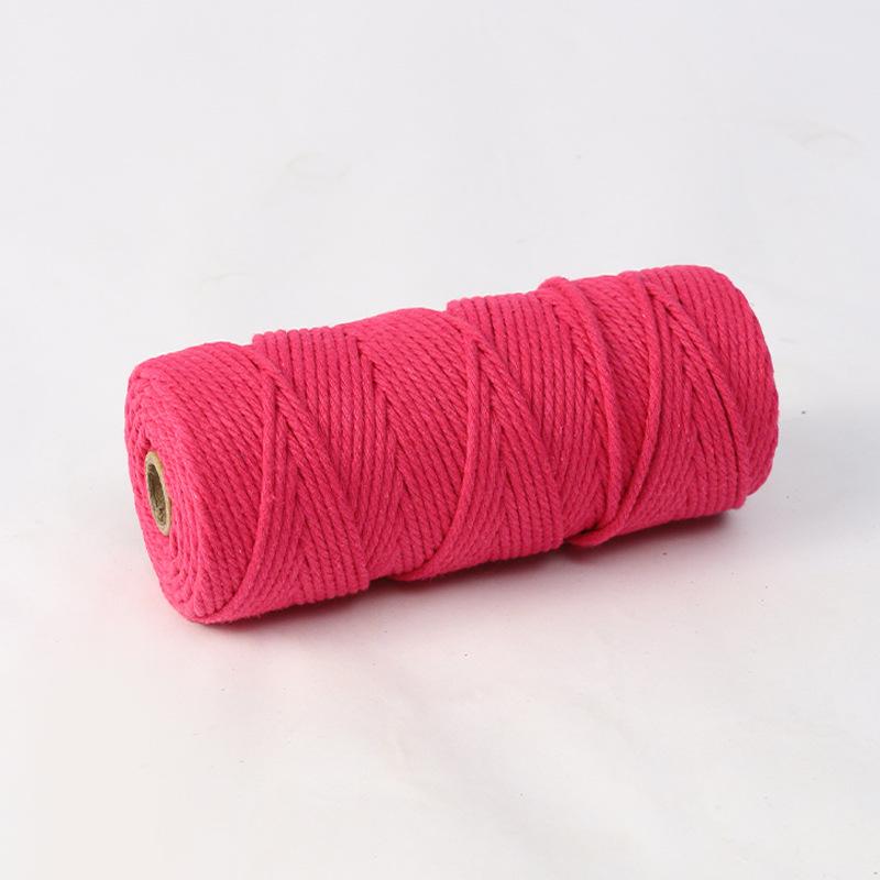 4mm 300m Colored Hand-Woven Cotton Rope for DIY Tapestry and Ornaments
