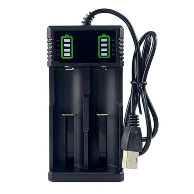1/2/4Slot USB Smart Battery Charger For 21700 14500 18500 26650 Lithium Battery Multifunctional Battery Charger