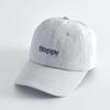 Classic Embroidered Letter Baseball Cap - Solid Color Sun Hat for Outdoor Sports