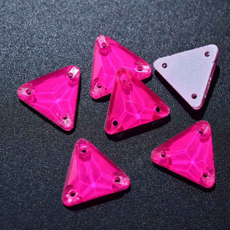 Triangular Glass Hand Sewn Drill, Crystal Diy Clothing Decorative Hair Accessories Rhinestone Accessories