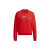 adidas Neo Sesame Street Co-Branded Cartoon Print Crew Neck Sweatshirt Women Tops Red HD7277