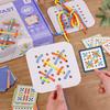 Kids Montessori Wooden Toys Rope Board Fine Motor Skill Training Puzzle Logical Thinking Social Games Early Education Aid