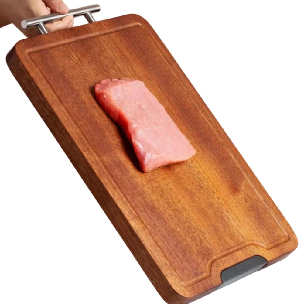 1PC Wood Cutting Board 38*26*3cm Kitchen Ebony Wood Cutting Board Household Doublesided Chopping Board Kitchenware Parts