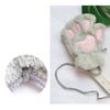Schöne Plüschhandschuhe mit Katzenkrallen und Pfoten, Plüschfäustlinge, warm, weich, kurze, fingerlose, flauschige Bärenhandschuhe, Kostüm, Halbfingerhandschuhe