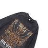 Heavy Cotton Retro Round Neck Bottoming Sweater Ukiyo-E Painting Printing Washed Old Long-Sleeved T-Shirt Men