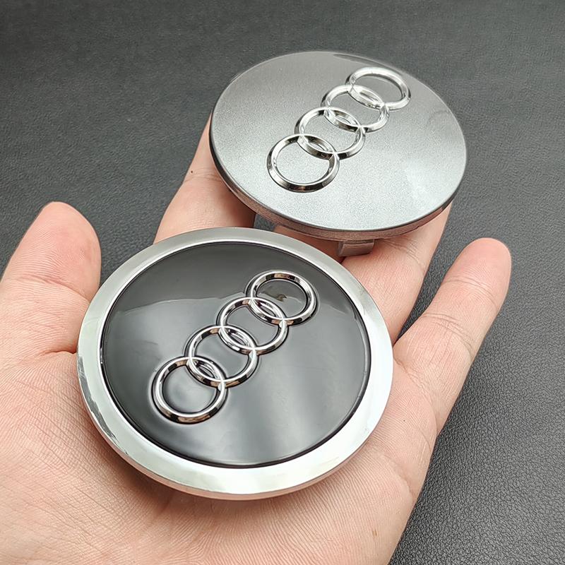 For Audi A5 4pcs 60mm 61mm 68mm 69mm 77mm Audi Hub Caps Car Wheel Center Caps For Audi A1 A2 A3 A4 A5 A6 A7 A8 S3 S6 Q3 Q5 Q7 Accessories