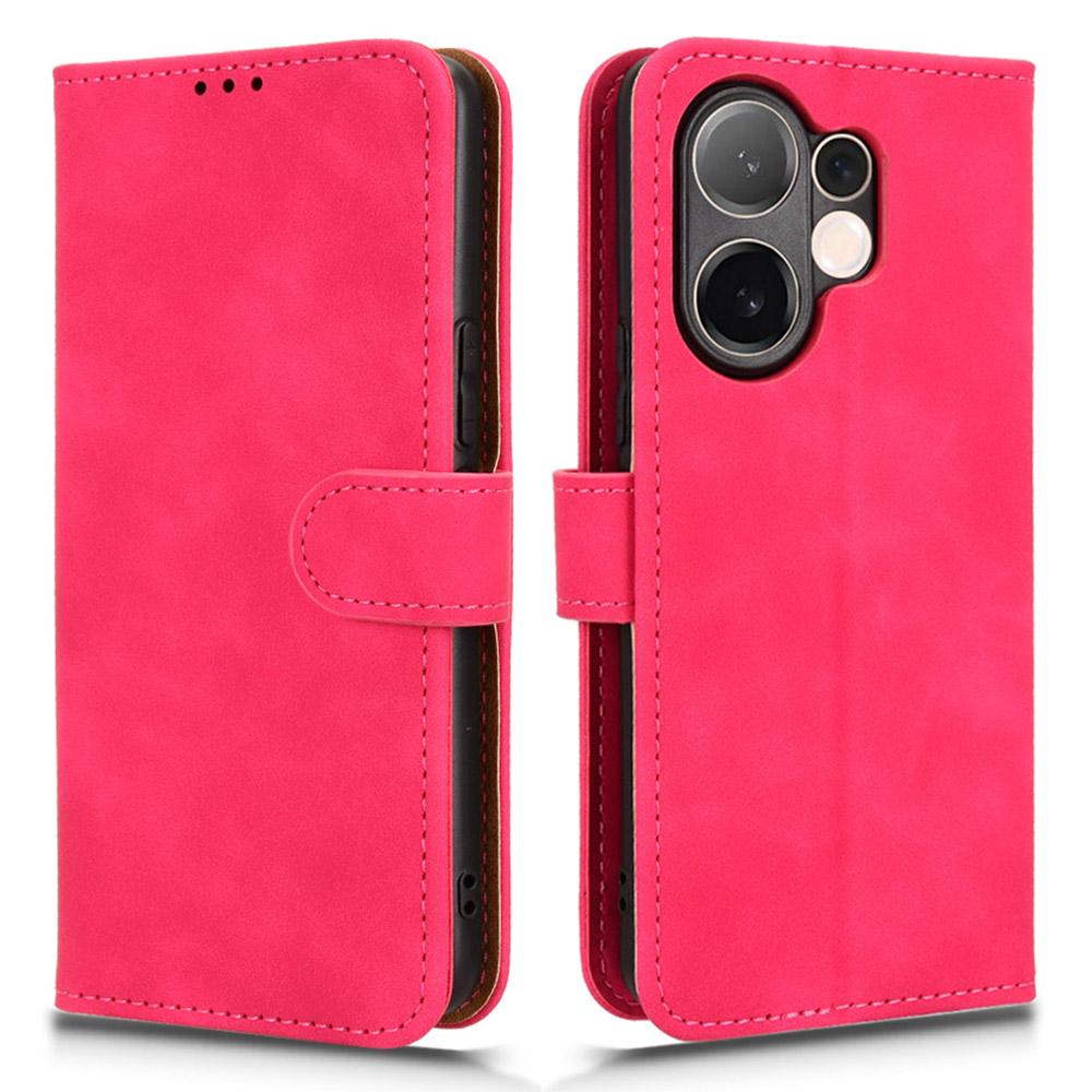 For Vivo V60 5G Leather Case Skin Feel Anti Drop Wallet Flip Phone Cover