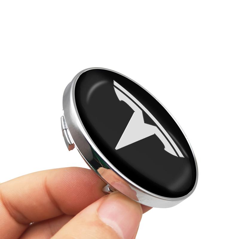 4Pcs Car Wheel Center Hub Center Cap Rim Hub Dustproof Cover Car Accessories For Tesla Model 3 Model S Model X Y SpaceX Styling