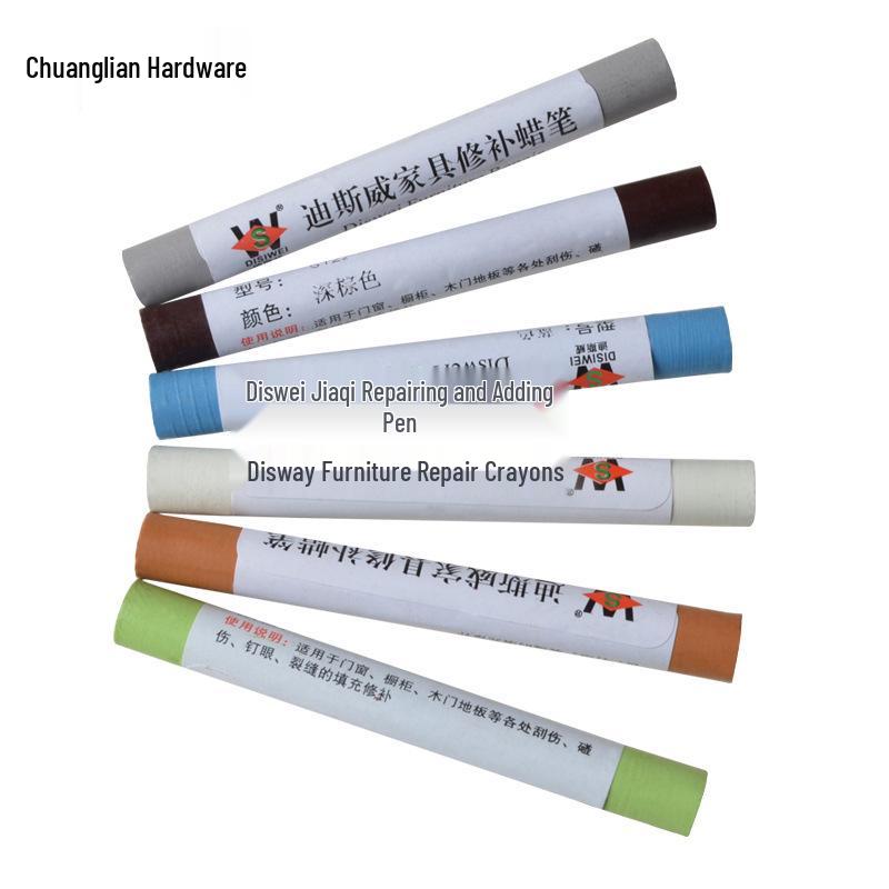 Furniture Scratch Repair Kit: Touch-up Crayons & Wax Paste for Wooden Floors & Cabinets - 308 Colors Available