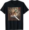 Funny Smoking Cat Meme T-Shirt