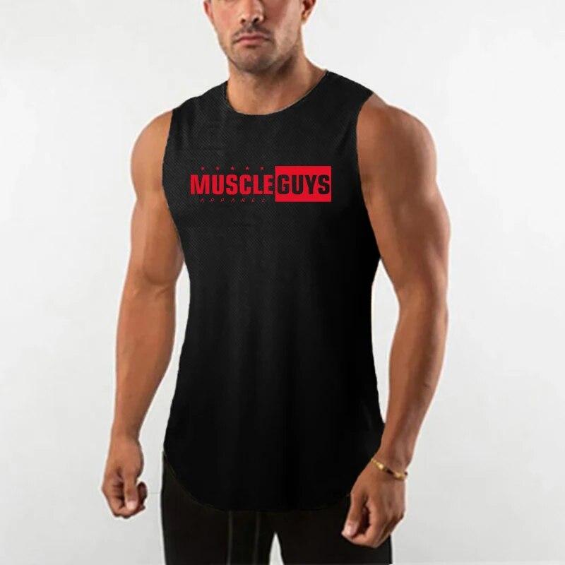 

Летний мужской модный дышащий спортивный жилет Do The Work с круглым вырезом для бега, баскетбола, бодибилдинга, фитнеса и тренировок XXL чёрный