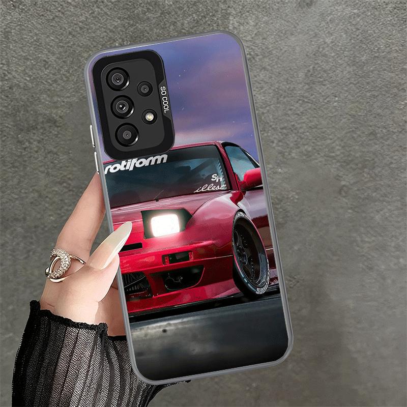 Japan JDM Sports Cars Theme Soft Phone Case for Samsung A17 A16 A15 A14 A13 A57 A56 A55 A54 A53 A37 A36 A35 A34 A33 A26 A25 A24