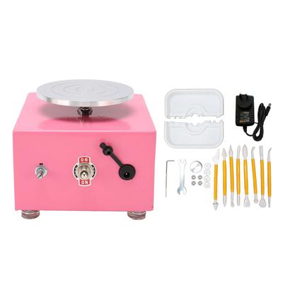 Mini Pottery Wheel Ceramic Wheel Adjustable Speed Mini Electric Pottery Wheel Machine for DIY Clay