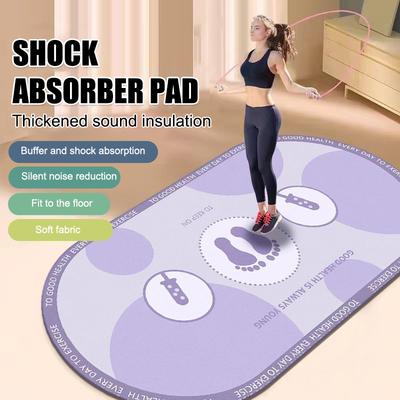 Skipping Rope Yoga Mat, Rainbow, Sports, Home, Shock-Absorbing, Floor Mats, Fitness, Non-Slip Carpet, Thickened, Silent
