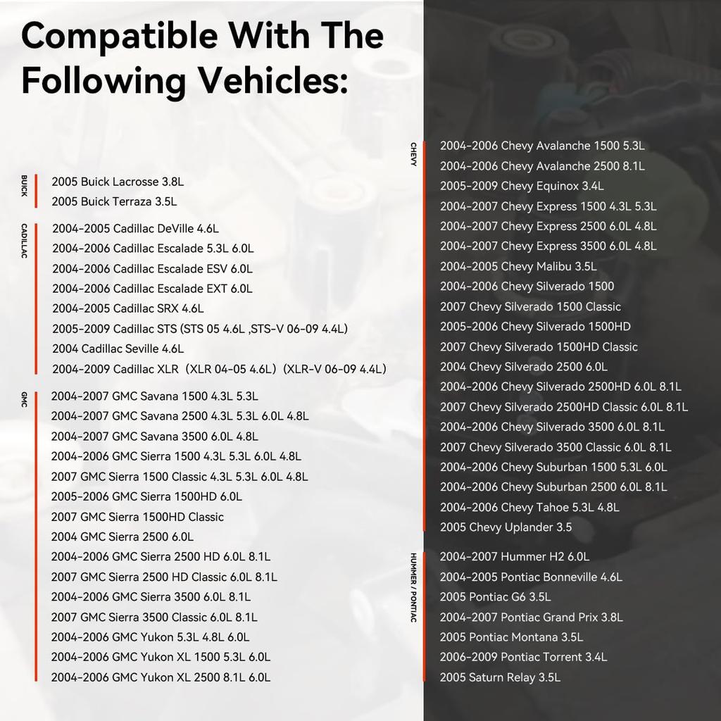 Vapor Canister Purge Valve Solenoid EVAP Purge Valve Compatible With Cadillac STS XLR Chevy Avalanche Equinox Express Silverado 1500 2500 3500 GMC