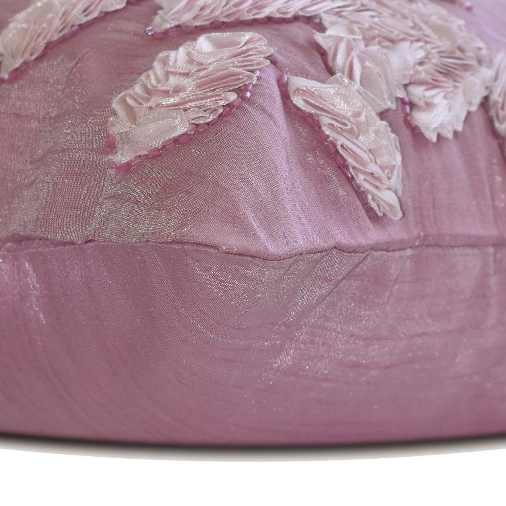 The HomeCentric Dekorativní povlak na polštář Pink Shams Stuha Leaf Tropický motiv Povlaky na polštář Silk Pillow Shams Polštář Shams Květinová - Listově růžová