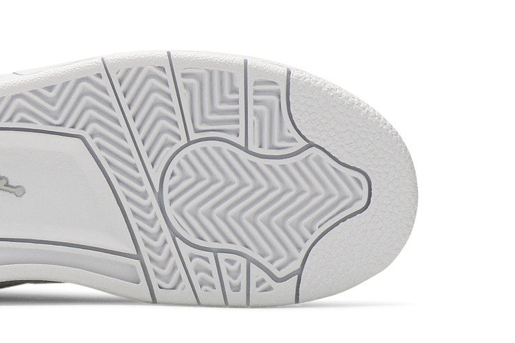 Kids' Sneakers Nike Jordan 4 Retro Pure Money (2017) (PS) White/Metallic Silver-Pure Platinum