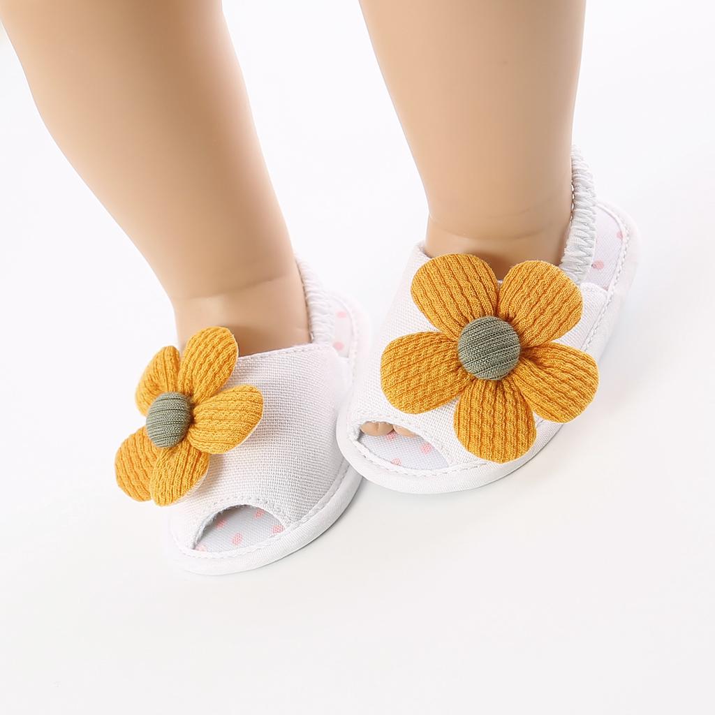 MYGGPP Sunflower Baby Princess Sandals Baby Sandals Female Small Princess Soft Bottom Summer New 0-12 Months