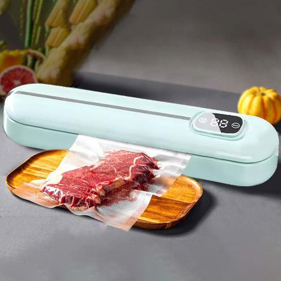 Automatic Vacuum Sealer Machine with LED Indicator Light Dry Wet Use Continuous Sealing Plug-Play Food Preservation Bag Vacuum Sealer