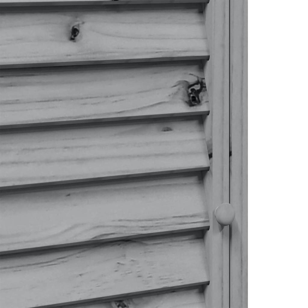 Garden Shed Gray 59 x 56 x 113.5 cm Solid Spruce Wood