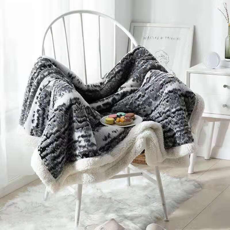 

OEING Lamb Velvet Coral Fleece Flannel Blanket 200*230