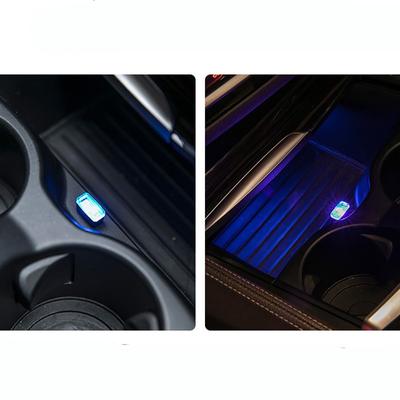 2PCS Mini USB LED Night Lights Car Interior Atmosphere Lamp Auto Decoration Ambient Lighting LED Neon Bulb Car Goods