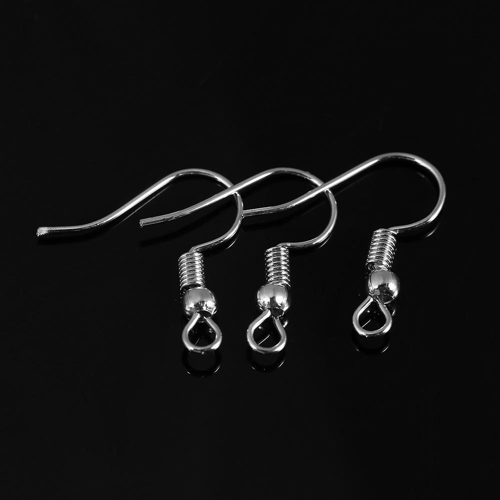 340Pcs Box Jewelry Findings Making Earring Necklace Bracelet Kit (Silver)