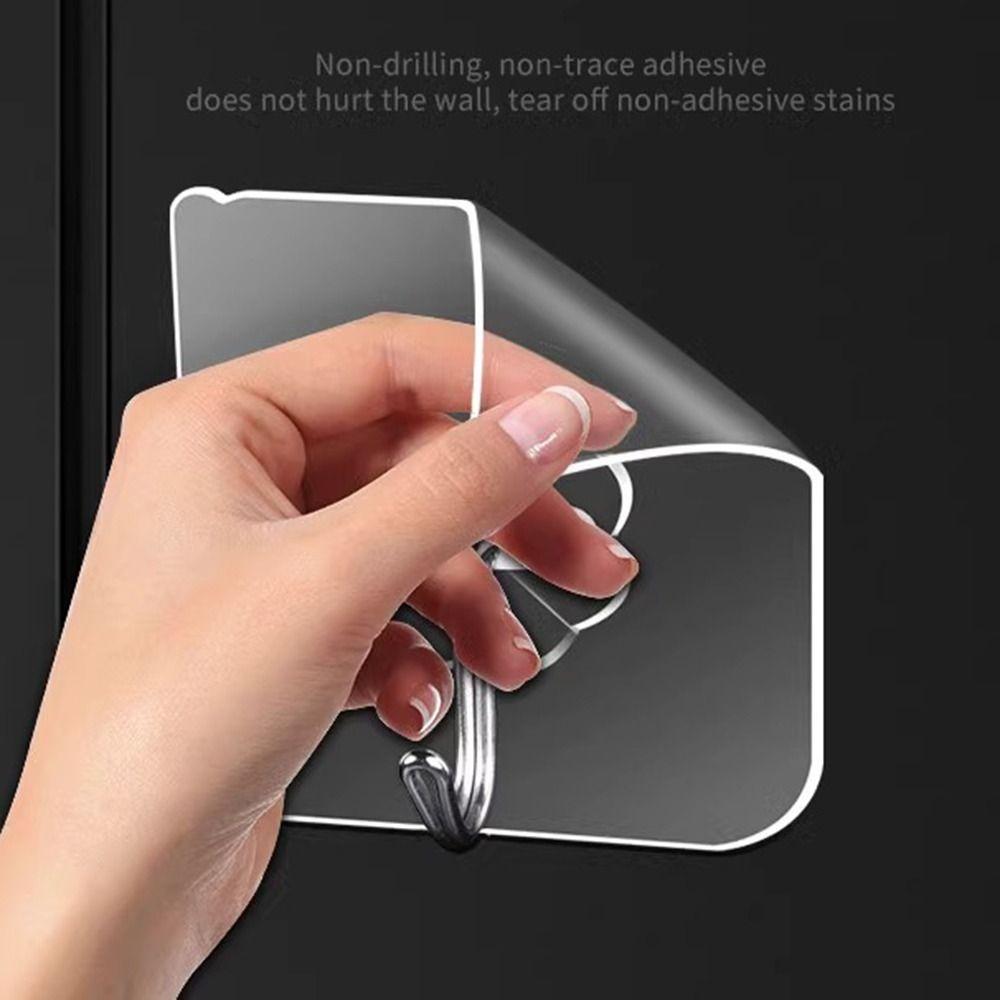 1/5/10Pcs Set Home Bathroom Non Trace Hooks Sticky Sucker Wall Hanger