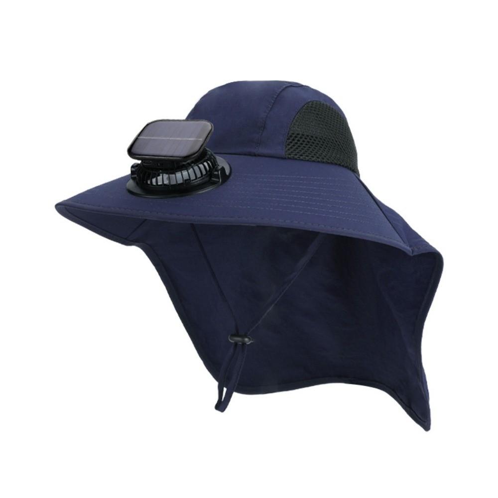 

Breathable Wide-Brimmed Hat Lightweight Outdoor UV-Protection Hat for 3.7V 300mAh Hiking