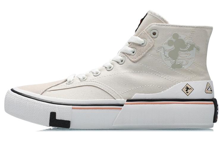 Li Ning Wave Canvas Hi Устойчивые к скольжению, Износостойкие, Сбалансированные, Легкие, Дышащие Высокие Кеды для скейтборда AECR008-2 39