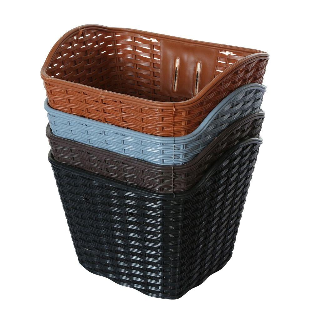 Plastic Bicycle Storage Bag Hollow Scooter Handlebar Basket  Rear Cycling Accessories