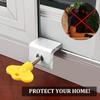 2PCS Window Lock Buckle Fixed Aluminum Alloy Screen Sliding Window Child Protection Safety Household Anti-Theft Limit Device
