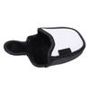 PU Leather   Putter Head Covers with Magnetic Closure Waterproof Cartoon Thicken Plush     Headcover(Yellow White )