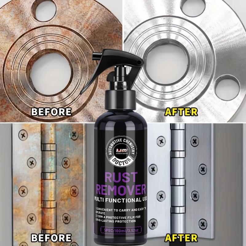 Universal metal polish spray-suitable for car parts,rims,kitchen faucets and stainless steel surfaces|Restores the metallic lust