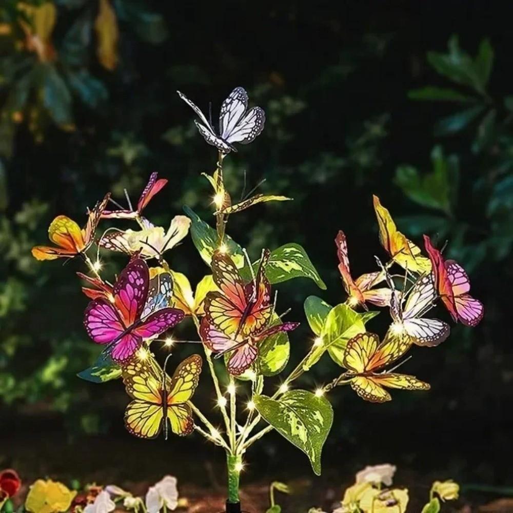 Waterproof Butterfly Tree Light Solar-Powered Fairy Lights New Landscape Lighting  Home Garden