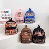 Letters Pattern Nezha Kids Cartoon Backpack With Storage Function Waterproof