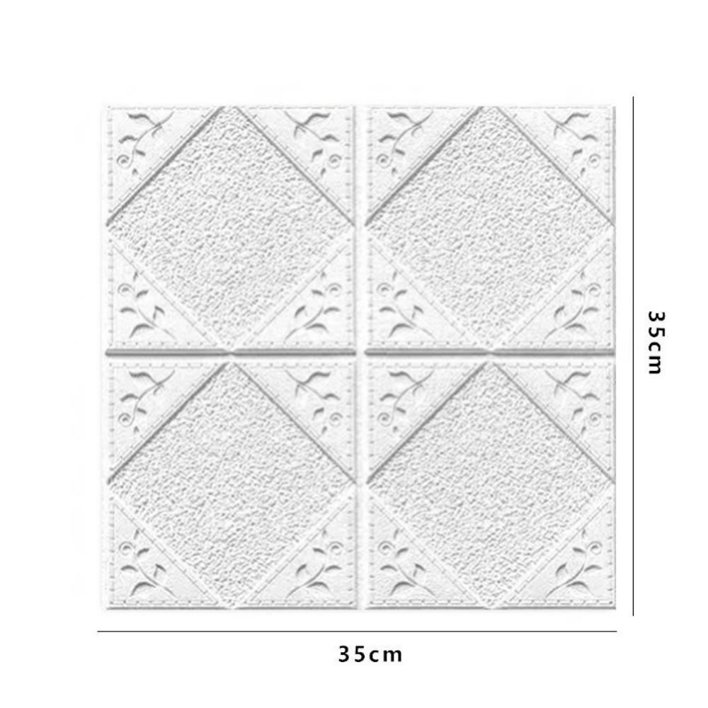 35*35cm Pianka 3D Sufit Samoprzylepne Wodoodporne Naklejki Ścienne Antykolizyjne Peel and Stick Tapeta Tło Dekoracja Sypialni