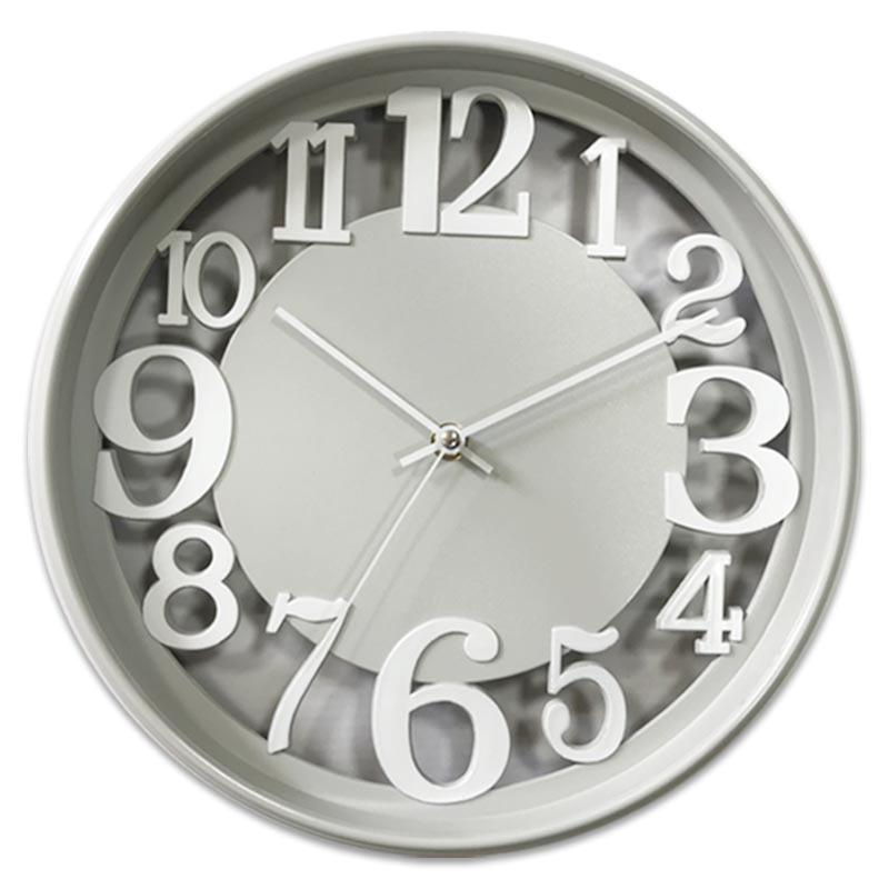 

Quartz Clock Hanging on The Wall, High-end Wall Clock, Home Living Room Clock, Wall-mounted Modern Simple Creative Wall Clock 12 inch gray