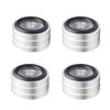 Audio Insulators with Rings for Home AV and Sound Systems X 4-Piece Anti-Slip Speakers, Theater, Receivers, Amplifiers, (40mm 22mm, Silver)