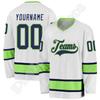 Hockey Jersey Custom Name Team Logo Number Colorful Pullover Vintage Retro Long Sleeves 3DPrint Harajuku Casual Sweatshirts X10