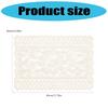 2Pcs Elegant Lace Tablecloths Square Florals Artwork Neutral Tone Sturdy Polyester Home Furnishing Textiles