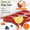 Dimpled Heart Silicone Mold Love Mousse Cake Baking Mould For Chocolate Candy Dessert Cookie Soap Ice Cube Tray Candle Tools
