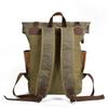 Unisex Retro Backpack: Oil Wax Canvas for Travel, Outdoor Sports, Mountaineering, and Laptop Use