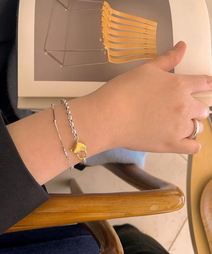Code.H (Silver 925) Ball Snake Chain Bracelet